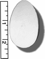High Density Smoothfoam 2 1/2" HALF CHICK EGG -CASE OF 1000 pcs
