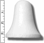 High Density Smoothfoam 3 1/4" Diam. x 3 11/16" H  WEDDING BELL -CASE OF 1000 pcs