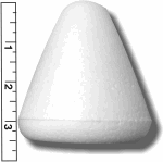 High Density Smoothfoam 3"Diam. x 3 7/8" H  BELL -CASE OF 1000 pcs