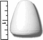 High Density Smoothfoam 1 5/8" Diam.  x 1 13/16" H  BELL -CASE OF 1000 pcs