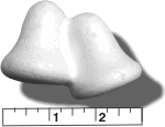 High Density Smoothfoam 3 1/4" L x 1 5/8" W x 2" H  DOUBLE BELL -CASE OF 1000 pcs