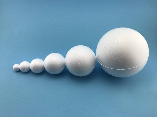 2 Pcs Hollow Half Foam Balls for Crafts White Half Sphere Foam